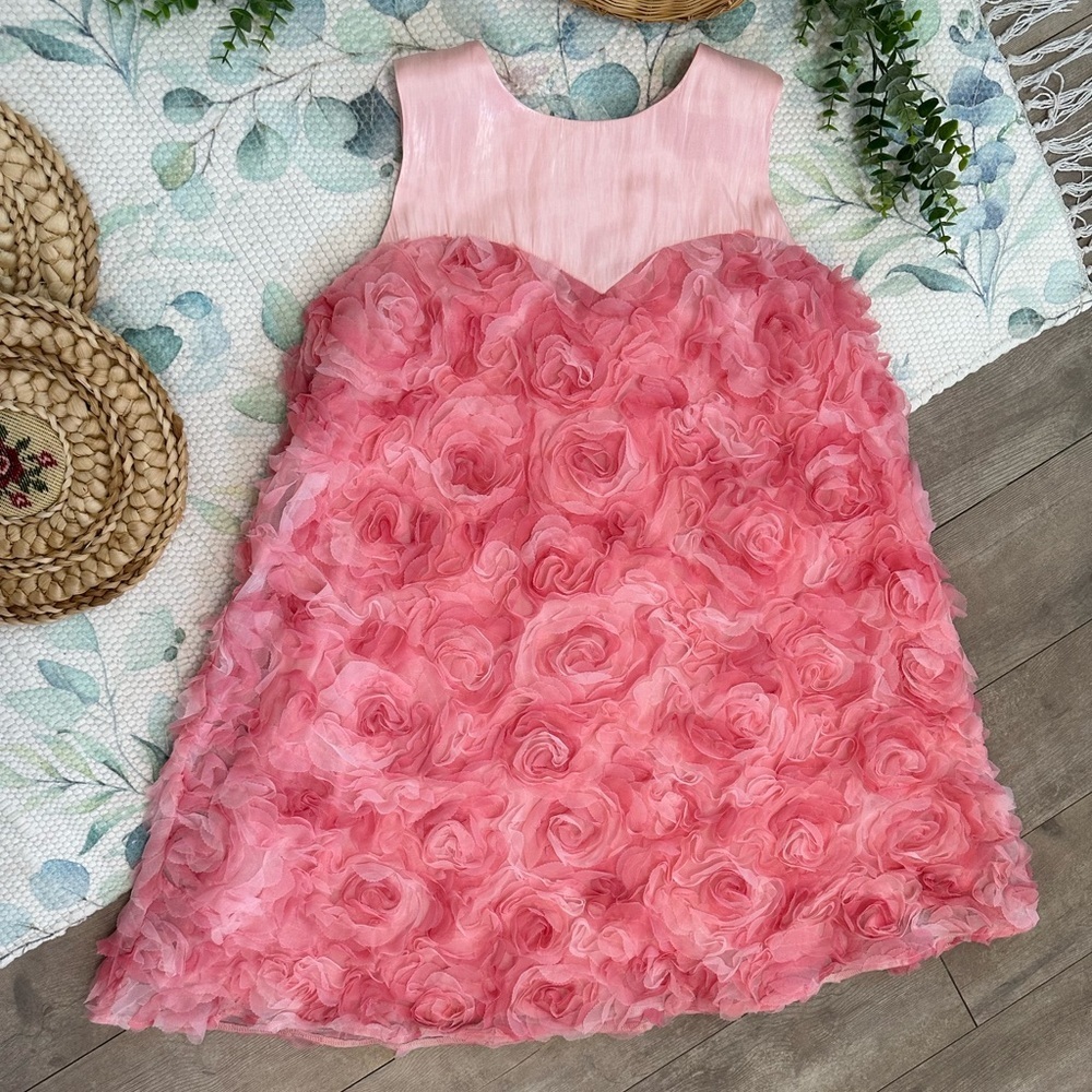 New Boutique Sample Handmade Tulle Rosette Women’s Baby Doll Dress Size Small - Picture 2 of 16